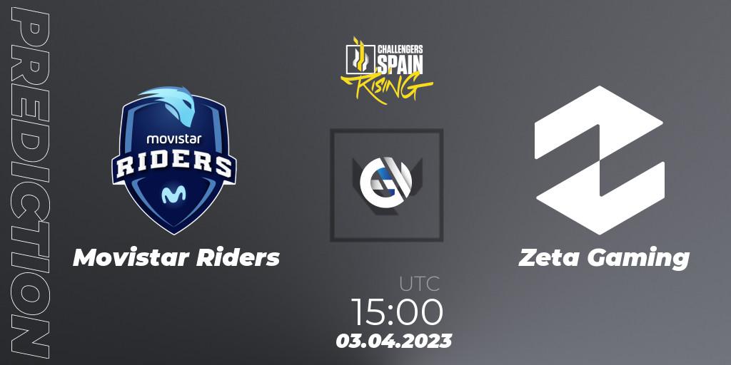 Prognoza Movistar Riders - Zeta Gaming. 03.04.23, VALORANT, VALORANT Challengers 2023 Spain: Rising Split 2