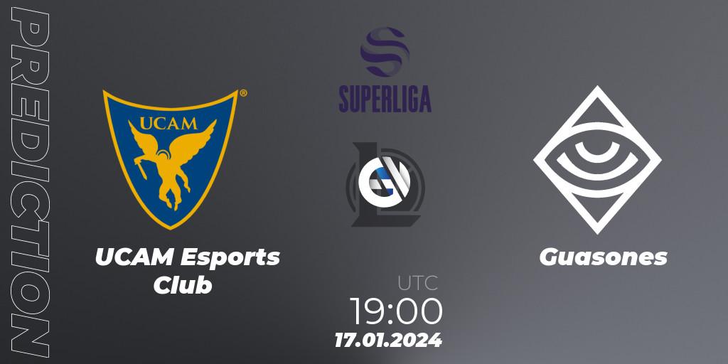 Prognoza UCAM Esports Club - Guasones. 17.01.2024 at 19:00, LoL, Superliga Spring 2024 - Group Stage