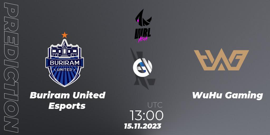 Prognoza Buriram United Esports - WuHu Gaming. 15.11.23, Wild Rift, WRL Asia 2023 - Season 2 - Regular Season