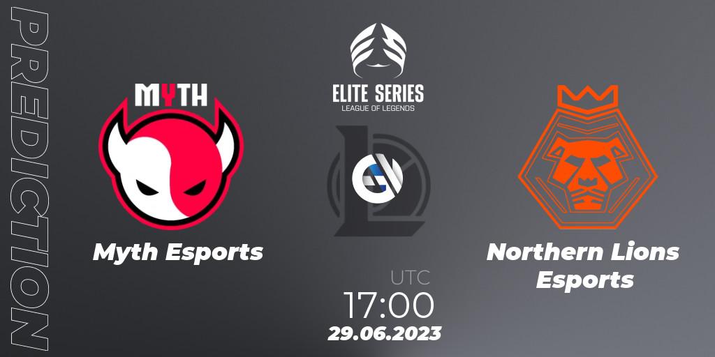 Prognoza Myth Esports - Northern Lions Esports. 29.06.2023 at 17:00, LoL, Elite Series Summer 2023
