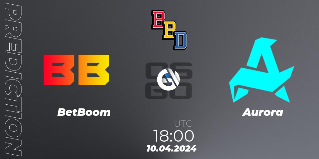 Prognoza BetBoom - Aurora. 10.04.24, CS2 (CS:GO), BetBoom Dacha Belgrade 2024: European Qualifier