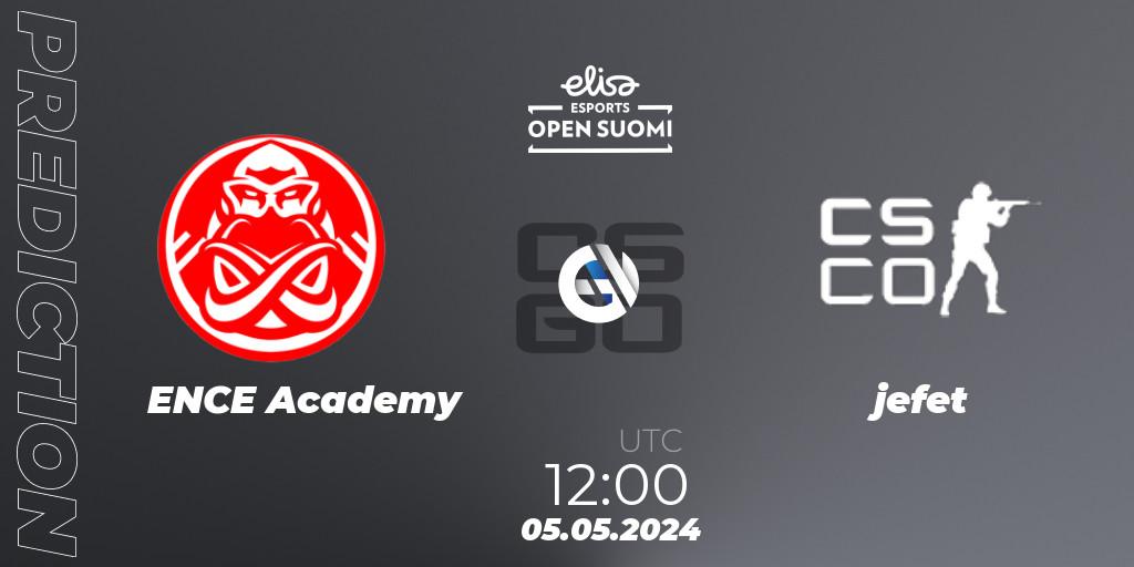 Prognoza ENCE Academy - jefet. 05.05.2024 at 12:00, Counter-Strike (CS2), Elisa Open Suomi Season 6