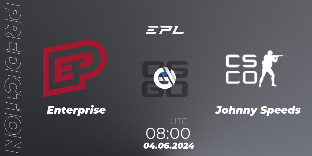 Prognoza Enterprise - Johnny Speeds. 04.06.2024 at 08:00, Counter-Strike (CS2), European Pro League Season 16