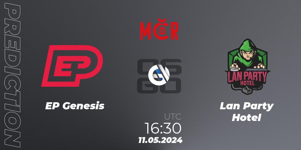 Prognoza EP Genesis - Lan Party Hotel. 11.05.2024 at 16:30, Counter-Strike (CS2), Tipsport Cup Spring 2024: Closed Qualifier