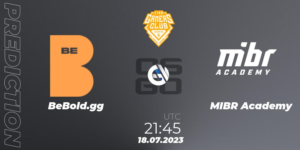 Prognoza BeBold.gg - MIBR Academy. 18.07.2023 at 22:30, Counter-Strike (CS2), Gamers Club Liga Série S: Season 3
