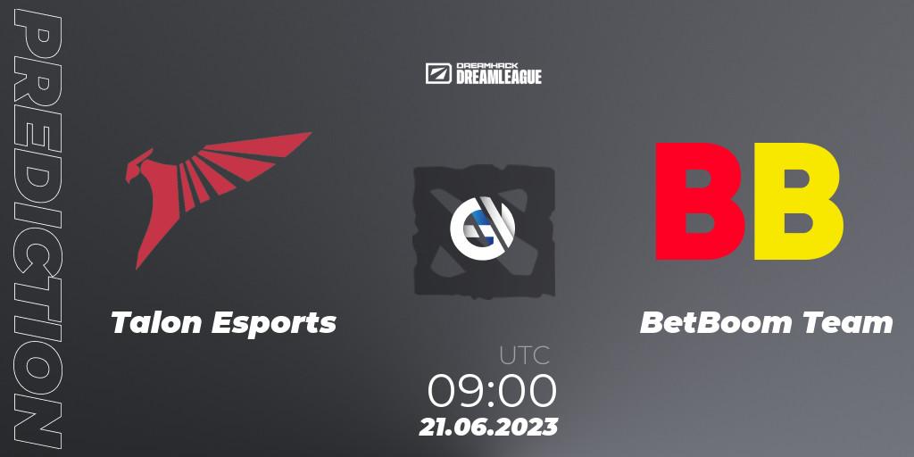 Prognoza Talon Esports - BetBoom Team. 21.06.2023 at 08:55, Dota 2, DreamLeague Season 20 - Group Stage 2