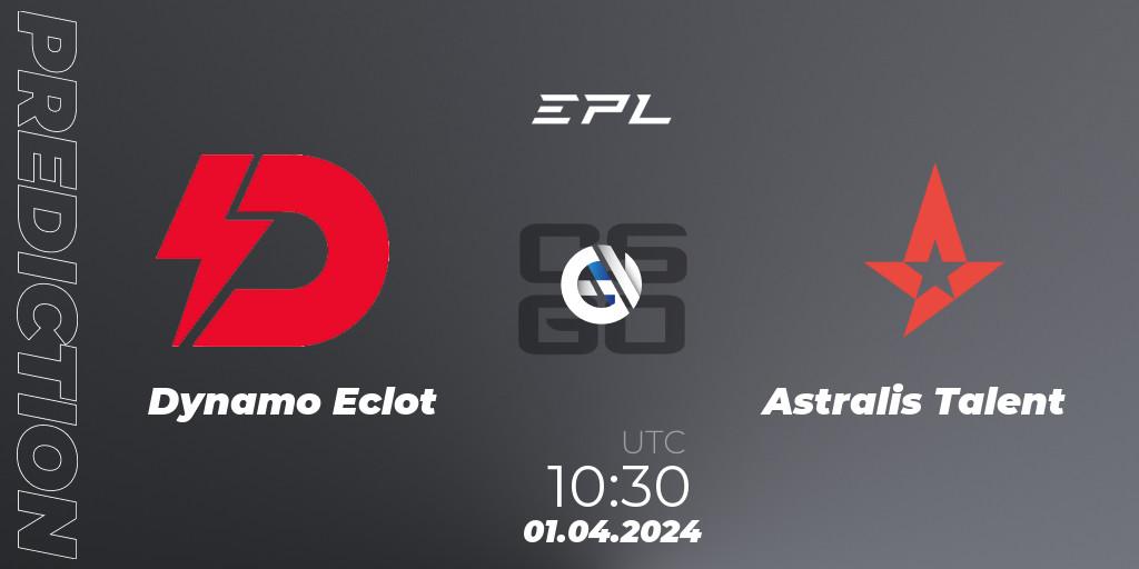 Prognoza Dynamo Eclot - Astralis Talent. 01.04.24, CS2 (CS:GO), European Pro League Season 16: Division 2