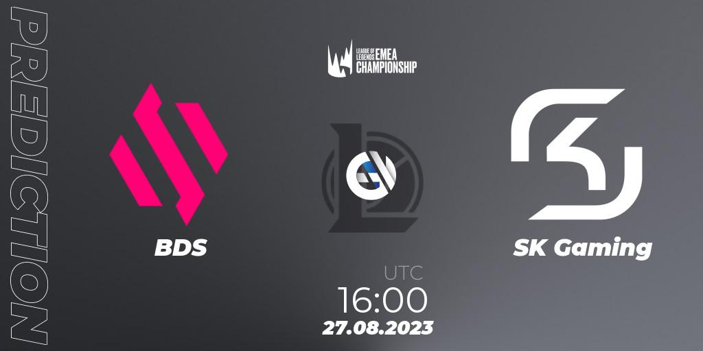 Prognoza BDS - SK Gaming. 26.08.2023 at 16:00, LoL, LEC Finals 2023