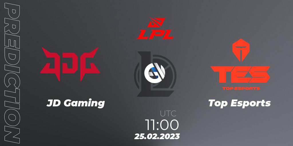 Prognoza JD Gaming - Top Esports. 25.02.2023 at 12:10, LoL, LPL Spring 2023 - Group Stage