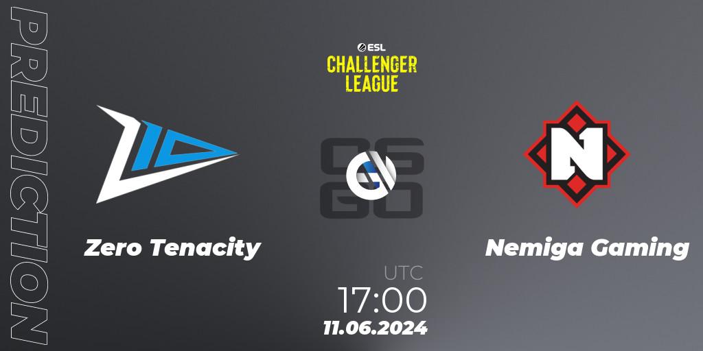 Prognoza Zero Tenacity - Nemiga Gaming. 15.06.2024 at 17:00, Counter-Strike (CS2), ESL Challenger League Season 47 Relegation: Europe