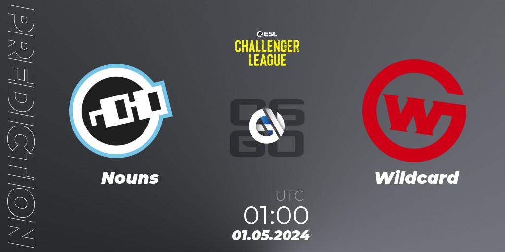 Prognoza Nouns - Wildcard. 14.05.2024 at 01:00, Counter-Strike (CS2), ESL Challenger League Season 47: North America