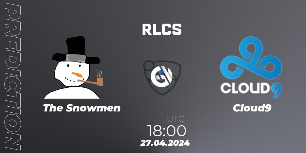 Prognoza The Snowmen - Cloud9. 27.04.24, Rocket League, RLCS 2024 - Major 2: NA Open Qualifier 4