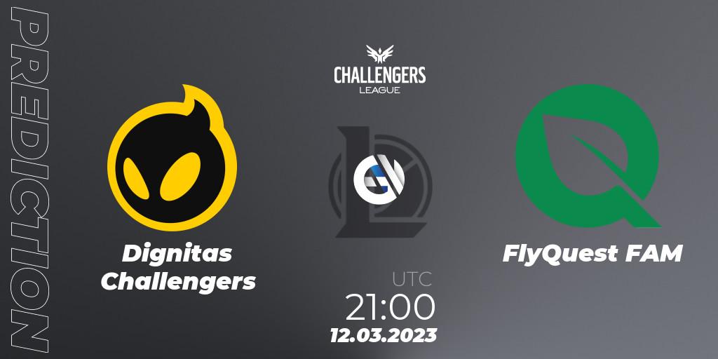 Prognoza Dignitas Challengers - FlyQuest FAM. 12.03.2023 at 21:00, LoL, NACL 2023 Spring - Playoffs