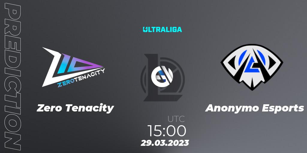 Prognoza Zero Tenacity - Anonymo Esports. 31.03.23, LoL, Ultraliga Season 9 - Playoffs