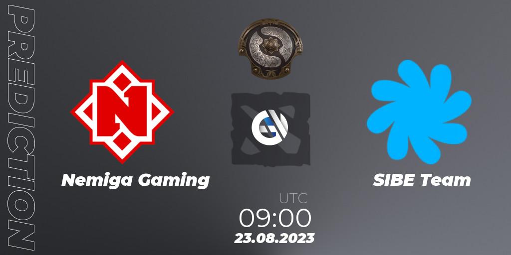 Prognoza Nemiga Gaming - SIBE Team. 23.08.2023 at 09:07, Dota 2, The International 2023 - Eastern Europe Qualifier