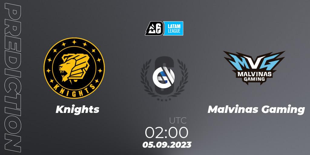 Prognoza Knights - Malvinas Gaming. 05.09.2023 at 02:00, Rainbow Six, LATAM League 2023 - Stage 2