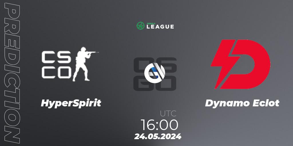 Prognoza HyperSpirit - Dynamo Eclot. 24.05.2024 at 16:00, Counter-Strike (CS2), ESEA Season 49: Advanced Division - Europe