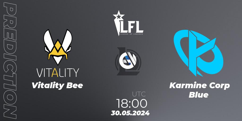 Prognoza Vitality Bee - Karmine Corp Blue. 30.05.2024 at 18:00, LoL, LFL Summer 2024