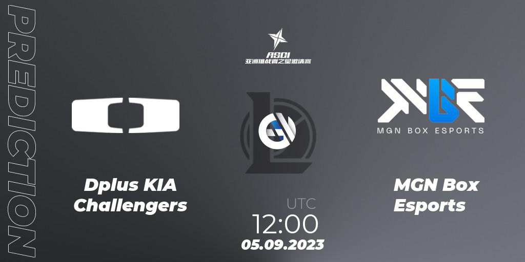 Prognoza Dplus KIA Challengers - MGN Box Esports. 05.09.2023 at 12:00, LoL, Asia Star Challengers Invitational 2023