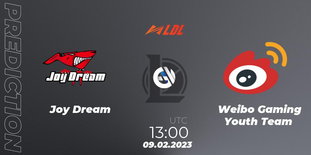 Prognoza Joy Dream - Weibo Gaming Youth Team. 09.02.23, LoL, LDL 2023 - Swiss Stage
