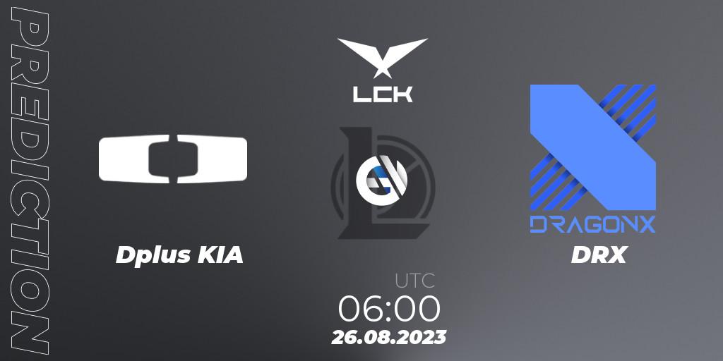 Prognoza Dplus KIA - DRX. 25.08.2023 at 08:00, LoL, LCK Regional Finals 2023