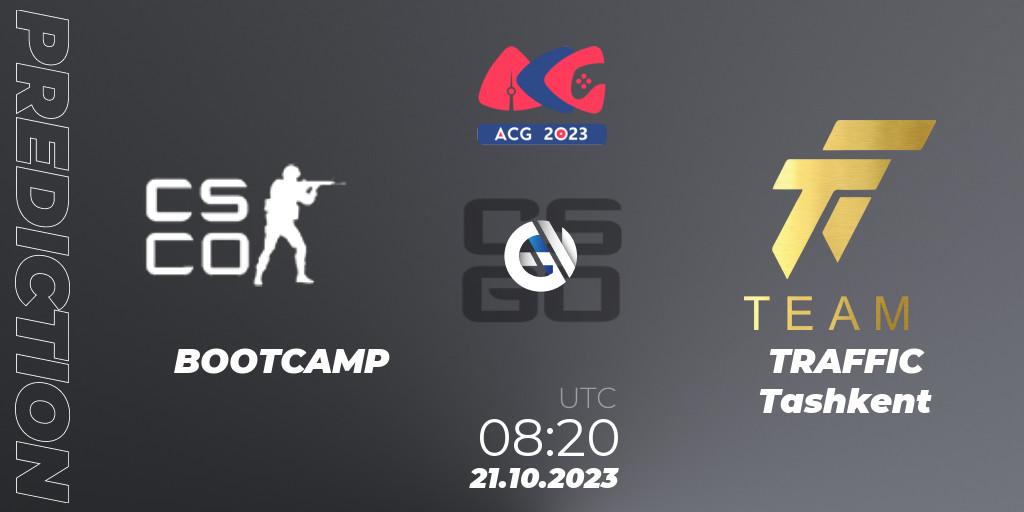 Prognoza BOOTCAMP - TRAFFIC Tashkent. 21.10.2023 at 08:20, Counter-Strike (CS2), Almaty Cyber Games 2023