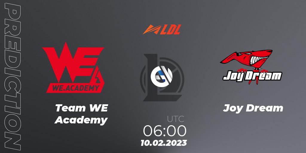 Prognoza Team WE Academy - Joy Dream. 10.02.23, LoL, LDL 2023 - Swiss Stage