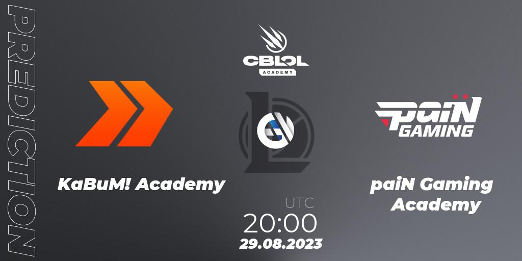 Prognoza KaBuM! Academy - paiN Gaming Academy. 29.08.2023 at 20:00, LoL, CBLOL Academy Split 2 2023 - Playoffs