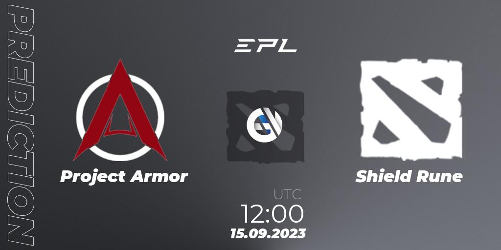 Prognoza Project Armor - Shield Rune. 15.09.2023 at 12:00, Dota 2, European Pro League Season 12