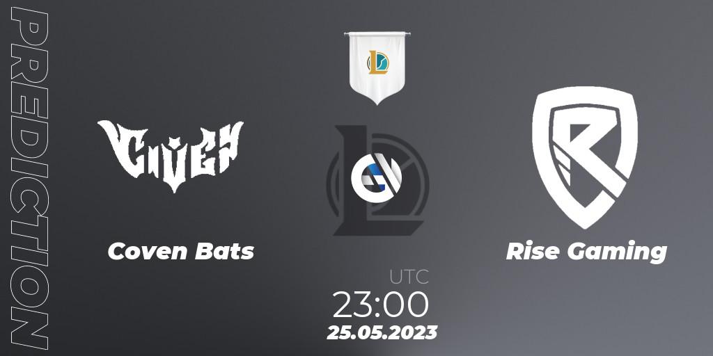 Prognoza Coven Bats - Rise Gaming. 25.05.2023 at 23:00, LoL, Ignis Cup 2023 Playoffs