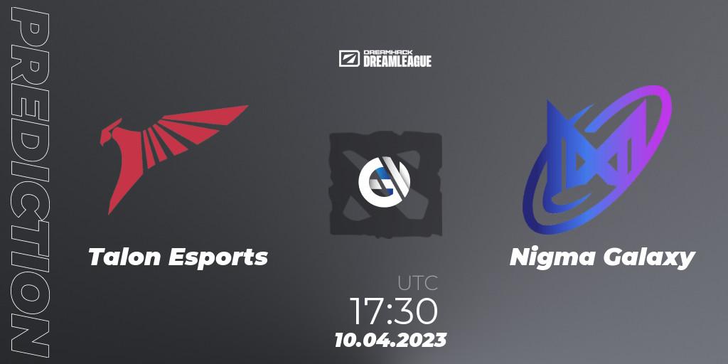 Prognoza Talon Esports - Nigma Galaxy. 10.04.2023 at 17:25, Dota 2, DreamLeague Season 19 - Group Stage 1