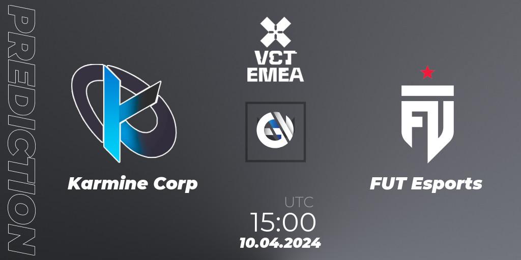 Prognoza Karmine Corp - FUT Esports. 10.04.24, VALORANT, VALORANT Champions Tour 2024: EMEA League - Stage 1 - Group Stage