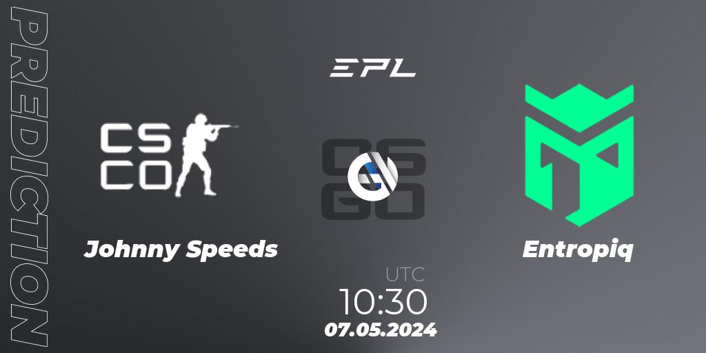 Prognoza Johnny Speeds - Entropiq. 07.05.2024 at 10:30, Counter-Strike (CS2), European Pro League Season 17: Division 2