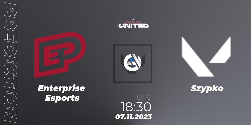 Prognoza Enterprise Esports - Szypko. 07.11.23, VALORANT, VALORANT East: United: Season 2: Stage 3 - Finals