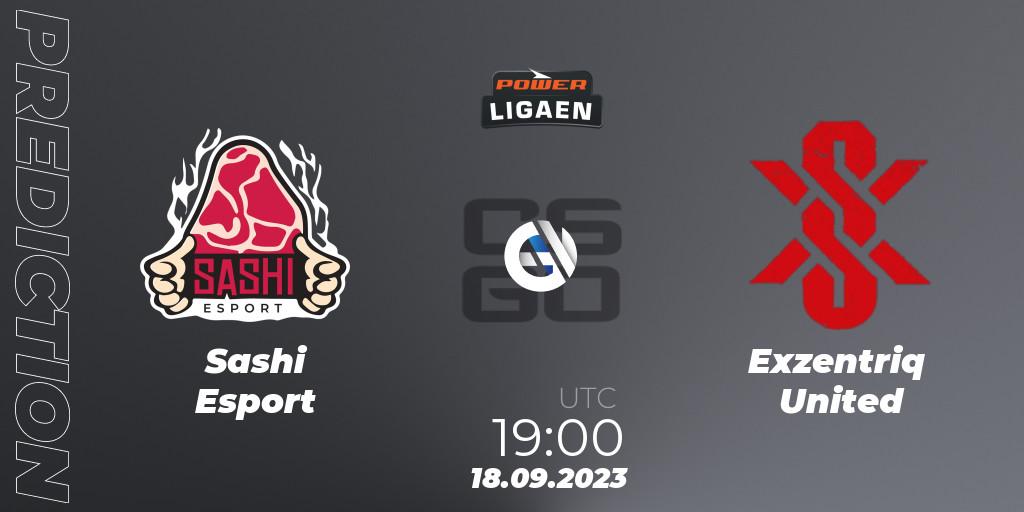 Prognoza Sashi Esport - Exzentriq United. 18.09.2023 at 19:00, Counter-Strike (CS2), POWER Ligaen Season 24 Finals