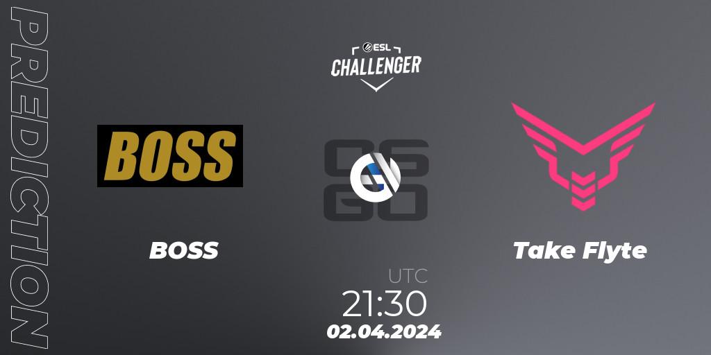 Prognoza BOSS - Take Flyte. 02.04.24, CS2 (CS:GO), ESL Challenger #57: North American Closed Qualifier