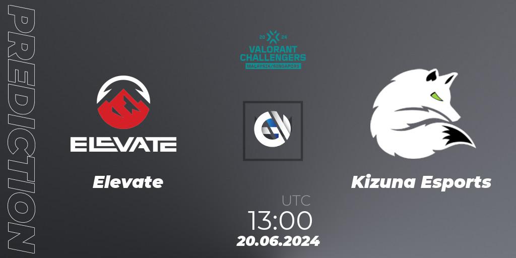 Prognoza Elevate - Kizuna Esports. 20.06.2024 at 13:00, VALORANT, VALORANT Challengers 2024 Malaysia and Singapore: Split 2
