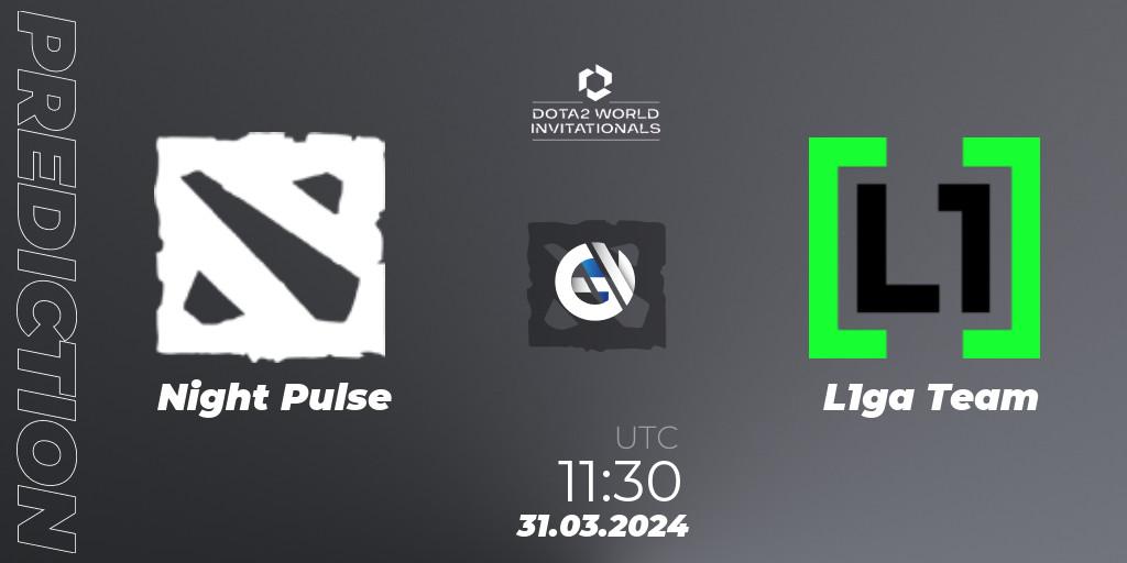 Prognoza Night Pulse - L1ga Team. 31.03.24, Dota 2, Portal Dota 2 World Invitationals