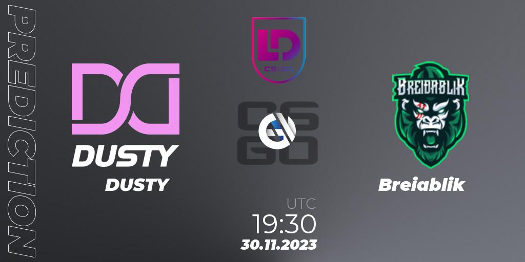 Prognoza DUSTY - Breiðablik. 30.11.23, CS2 (CS:GO), Icelandic Esports League Season 8: Regular Season