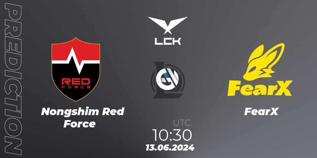 Prognoza Nongshim Red Force - FearX. 12.06.2024 at 10:30, LoL, LCK Summer 2024 Group Stage