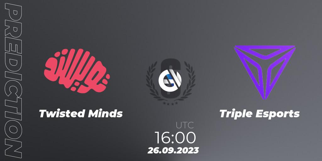 Prognoza Twisted Minds - Triple Esports. 26.09.23, Rainbow Six, Saudi eLeague 2023 - Stage 2