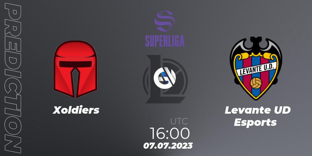 Prognoza Xoldiers - Levante UD Esports. 07.07.2023 at 16:00, LoL, LVP Superliga 2nd Division 2023 Summer