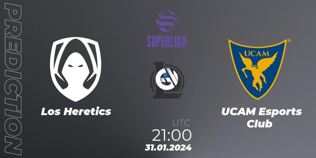 Prognoza Los Heretics - UCAM Esports Club. 31.01.2024 at 21:00, LoL, Superliga Spring 2024 - Group Stage