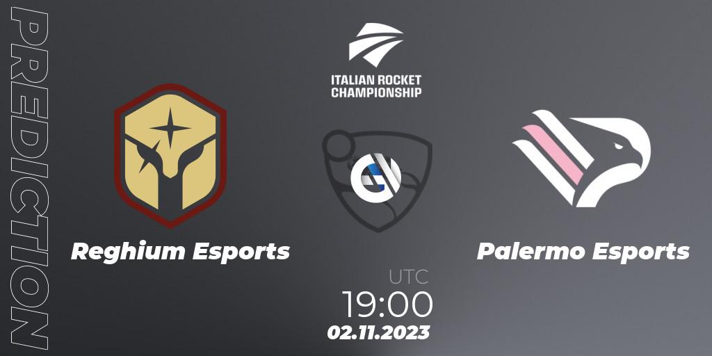 Prognoza Reghium Esports - Palermo Esports. 02.11.2023 at 19:00, Rocket League, Italian Rocket Championship Season 11Serie A Relegation