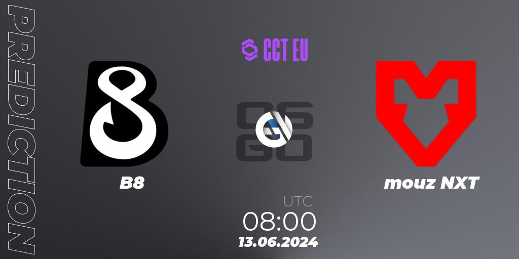 Prognoza B8 - mouz NXT. 13.06.2024 at 08:00, Counter-Strike (CS2), CCT Season 2 Europe Series 5