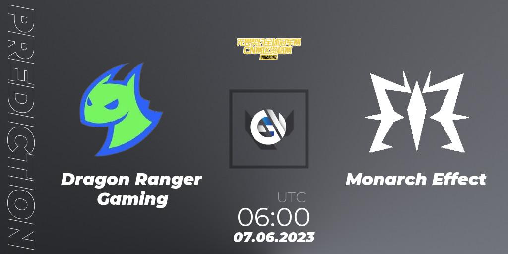 Prognoza Dragon Ranger Gaming - Monarch Effect. 07.06.2023 at 12:00, VALORANT, VALORANT Champions Tour 2023: China Preliminaries