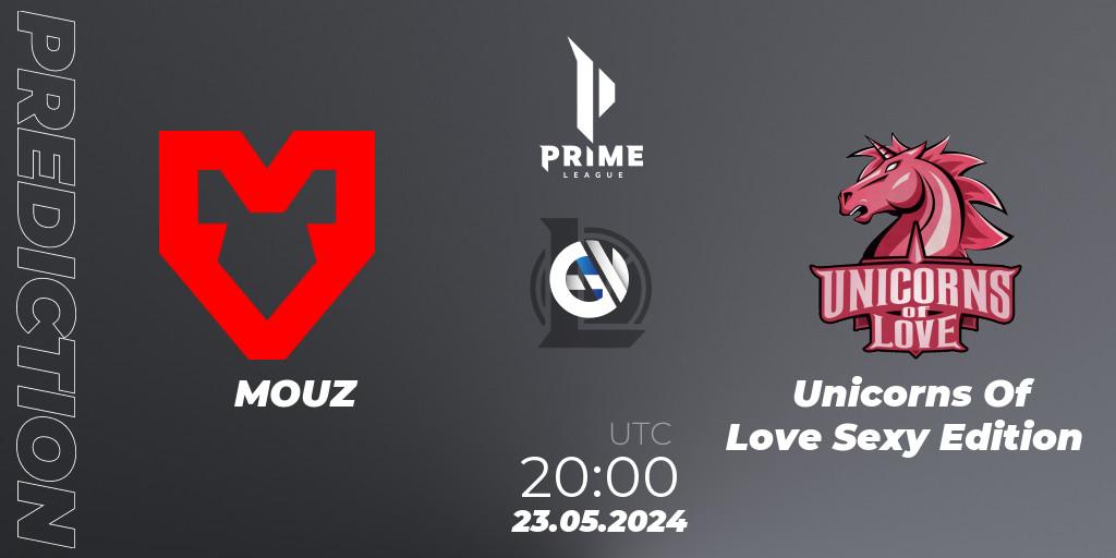 Prognoza MOUZ - Unicorns Of Love Sexy Edition. 23.05.2024 at 20:00, LoL, Prime League Summer 2024