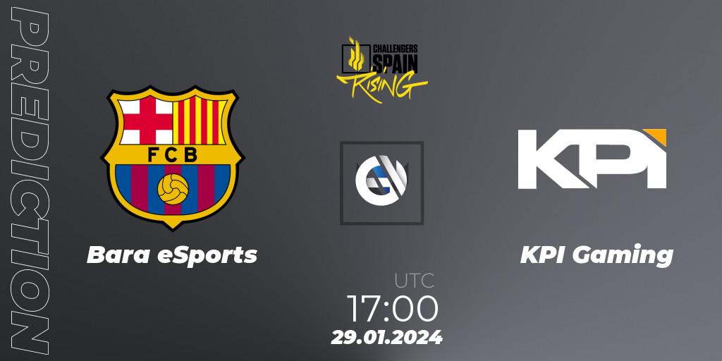 Prognoza Barça eSports - KPI Gaming. 29.01.2024 at 20:30, VALORANT, VALORANT Challengers 2024 Spain: Rising Split 1