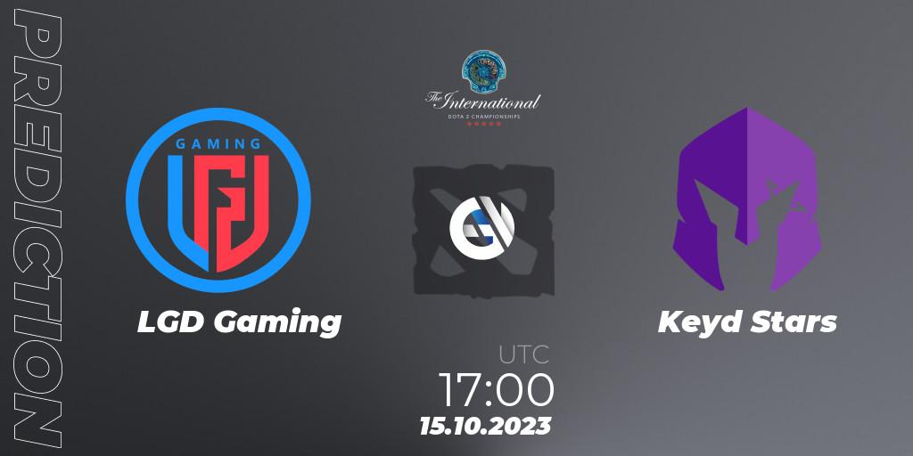 Prognoza LGD Gaming - Keyd Stars. 15.10.23, Dota 2, The International 2023 - Group Stage
