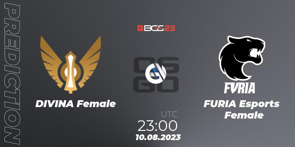 Prognoza DIVINA Female - FURIA Esports Female. 10.08.2023 at 23:00, Counter-Strike (CS2), BGS Esports 2023 Female: Online Stage